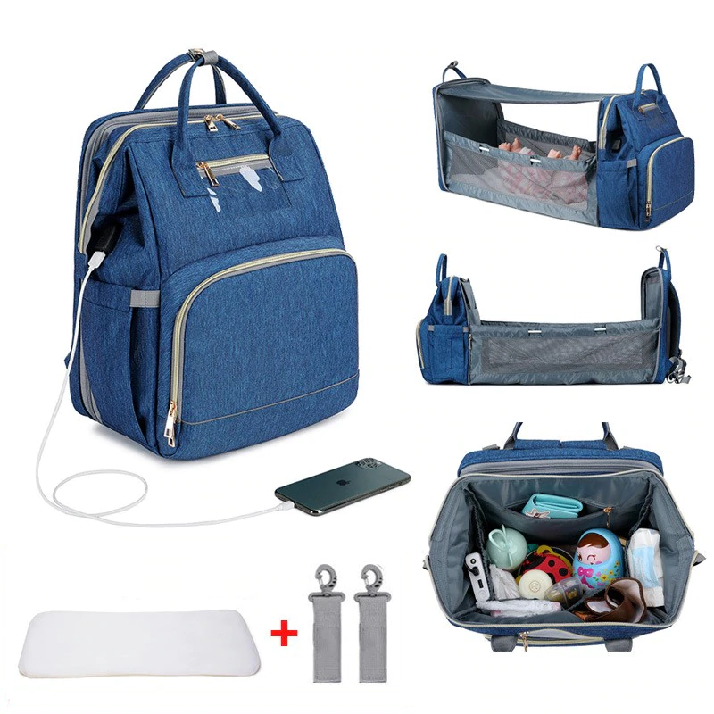 Baby bed top diaper bag