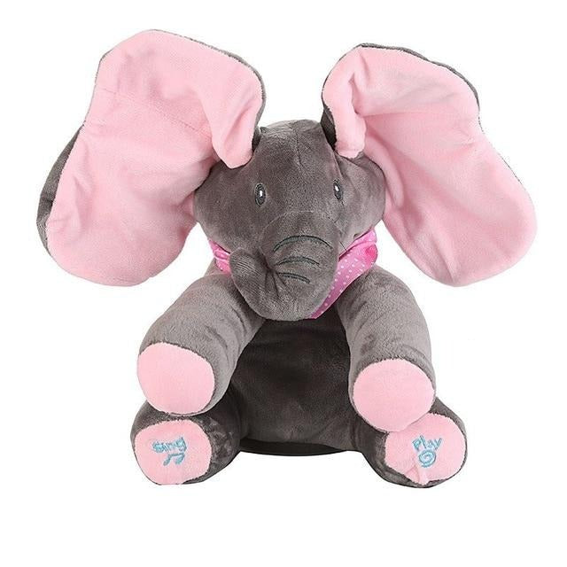 Peekaboo talking and singing elephant on sale